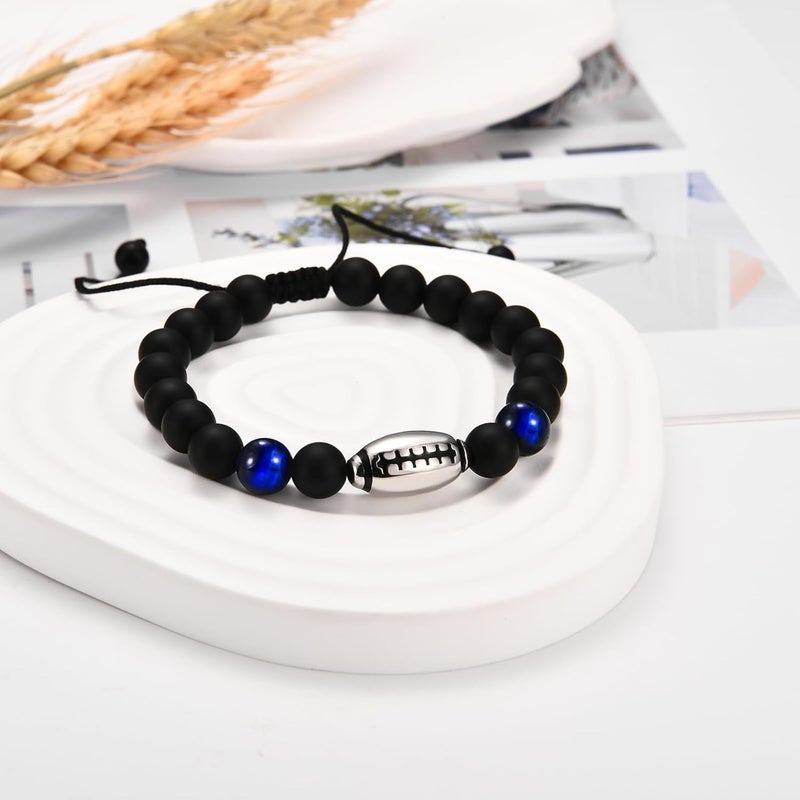 EFVISD Store Soccer Football Basketball Baseball Hockey Bracelet Gifts for Boys Players Team Lovers Son Grandson Brother Nephew Friend as Birthday/Valentines Day/Graduation/Back to School/Christmas Gifts - Image 3